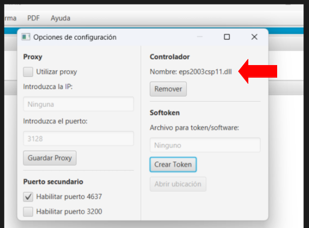 Inicialización del validador de servicios de fondo