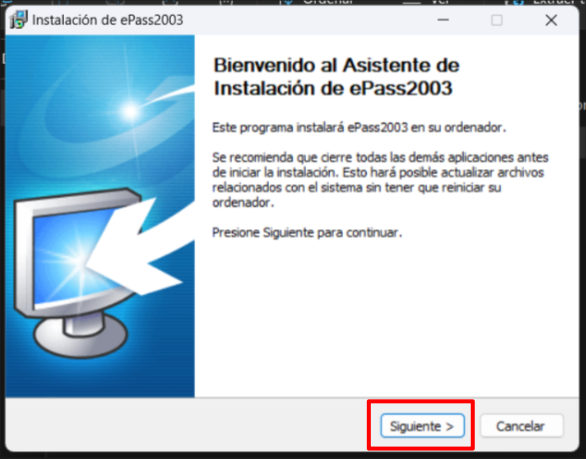 Inicialización del validador de servicios de fondo