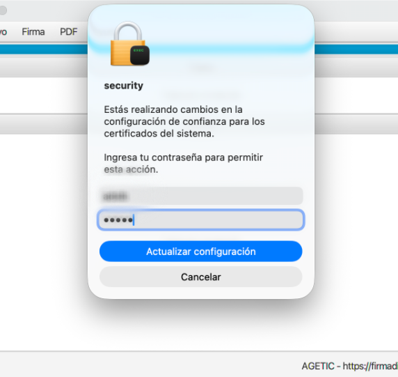 Inyección de credenciales para servicios TLS