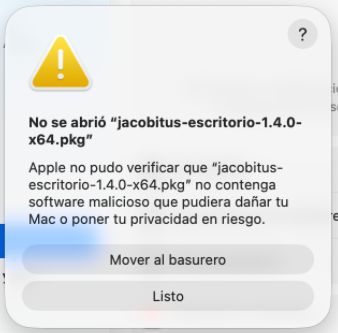 Bloqueo preventivo de Gatekeeper