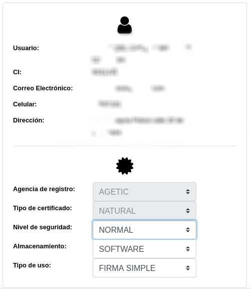 Configuración técnica para Firma por Software
