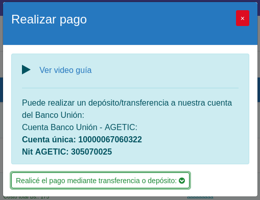 Botón de pasarela de pagos