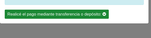 Selección de método de depósito bancario